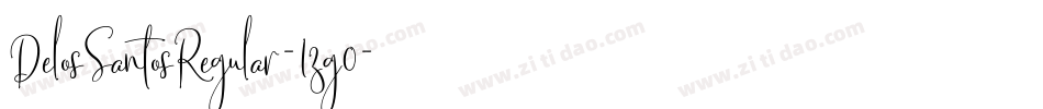 DelosSantosRegular-1zg0字体转换