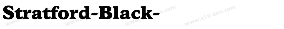 Stratford-Black字体转换