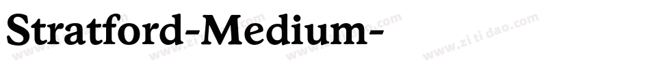Stratford-Medium字体转换