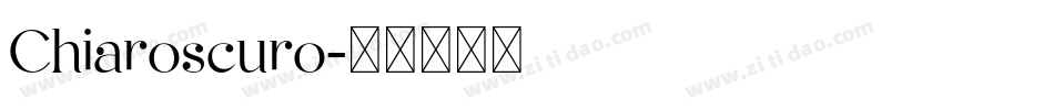 Chiaroscuro字体转换