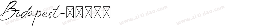 Budapest字体转换