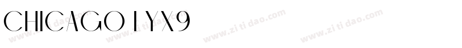 Chicago-EYx9字体转换