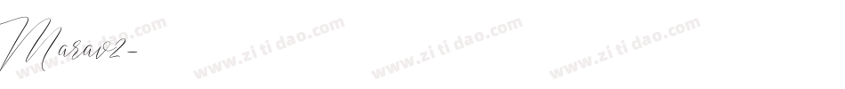 Marav2字体转换