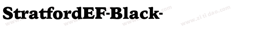 StratfordEF-Black字体转换