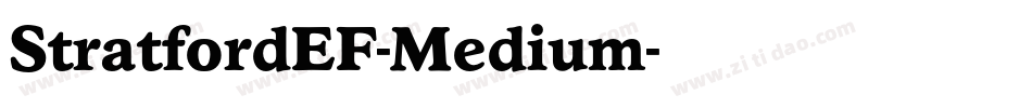 StratfordEF-Medium字体转换