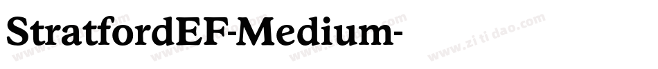 StratfordEF-Medium字体转换