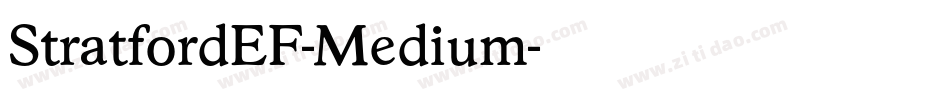 StratfordEF-Medium字体转换