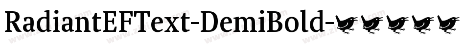RadiantEFText-DemiBold字体转换