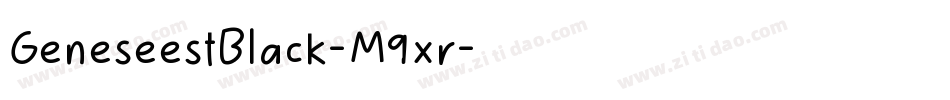 GeneseestBlack-M9xr字体转换