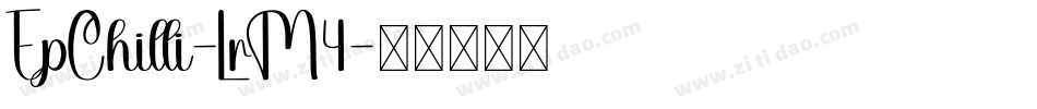 EpChilli-LrM4字体转换