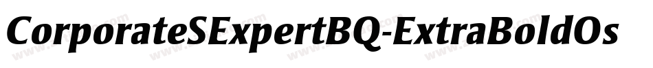 CorporateSExpertBQ-ExtraBoldOsF字体转换