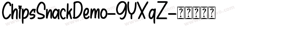 ChipsSnackDemo-9YXqZ字体转换