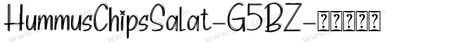 HummusChipsSalat-G5BZ字体转换