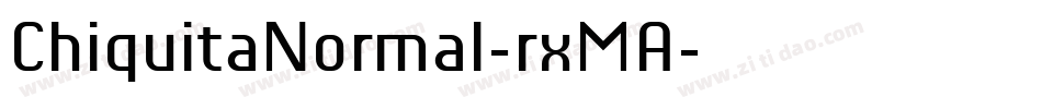 ChiquitaNormal-rxMA字体转换