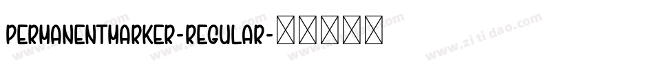 PermanentMarker-Regular字体转换
