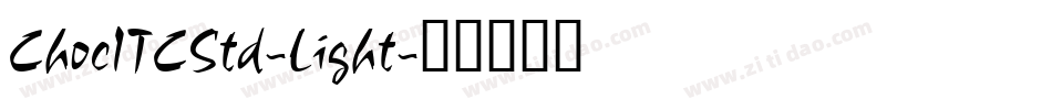 ChocITCStd-Light字体转换