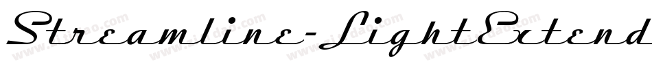 Streamline-LightExtended字体转换