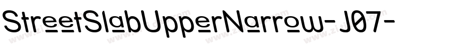 StreetSlabUpperNarrow-J07字体转换