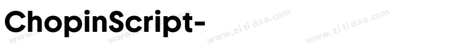 ChopinScript字体转换