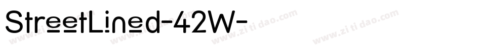 StreetLined-42W字体转换