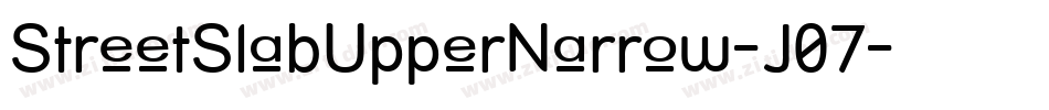 StreetSlabUpperNarrow-J07字体转换