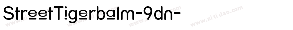 StreetTigerbalm-9dn字体转换