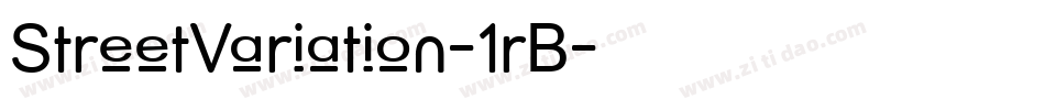 StreetVariation-1rB字体转换