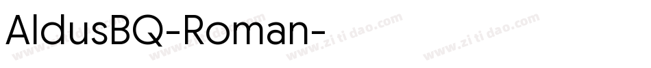 AldusBQ-Roman字体转换