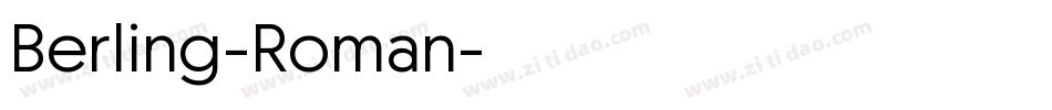 Berling-Roman字体转换