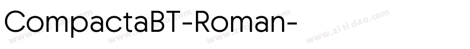 CompactaBT-Roman字体转换