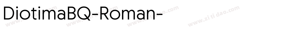 DiotimaBQ-Roman字体转换
