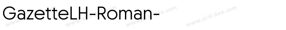 GazetteLH-Roman字体转换