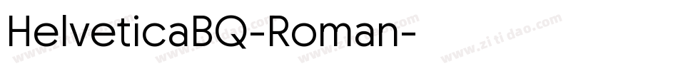 HelveticaBQ-Roman字体转换