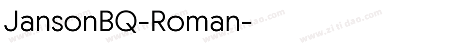 JansonBQ-Roman字体转换