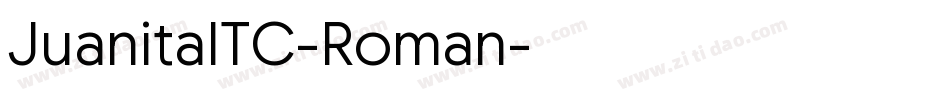 JuanitaITC-Roman字体转换