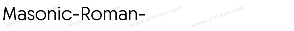 Masonic-Roman字体转换