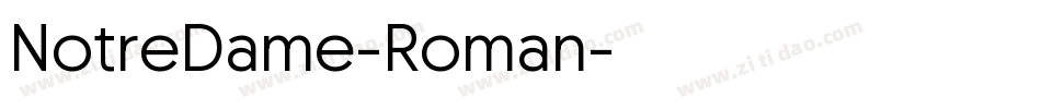 NotreDame-Roman字体转换