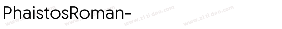 PhaistosRoman字体转换