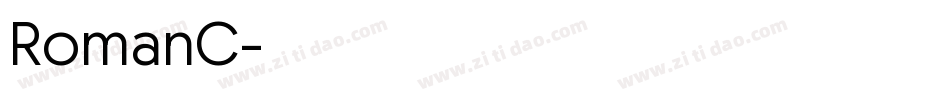 RomanC字体转换