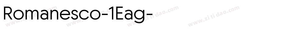 Romanesco-1Eag字体转换
