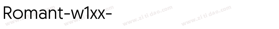 Romant-w1xx字体转换