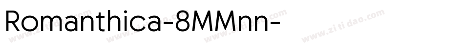 Romanthica-8MMnn字体转换