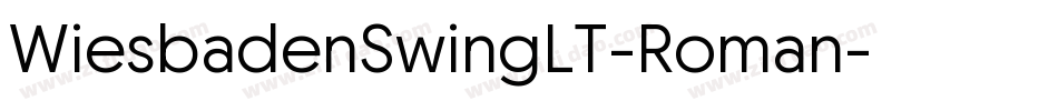 WiesbadenSwingLT-Roman字体转换
