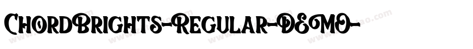 ChordBrights-Regular-DEMO字体转换