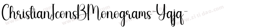 ChristianIconsBMonograms-Yqjq字体转换