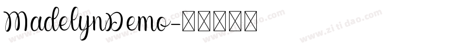 MadelynDemo字体转换