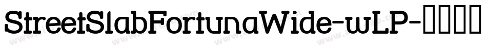 StreetSlabFortunaWide-wLP字体转换