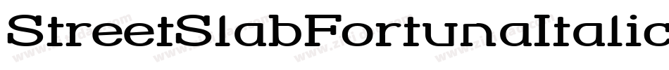 StreetSlabFortunaItalic-2y3字体转换