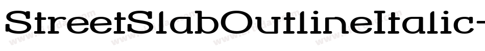 StreetSlabOutlineItalic-gn5字体转换