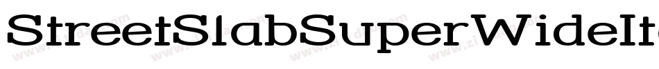 StreetSlabSuperWideItalic-ELz字体转换